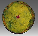 Drum, wood, skin, and various materials, Native American (Creek, Muskhogean family)